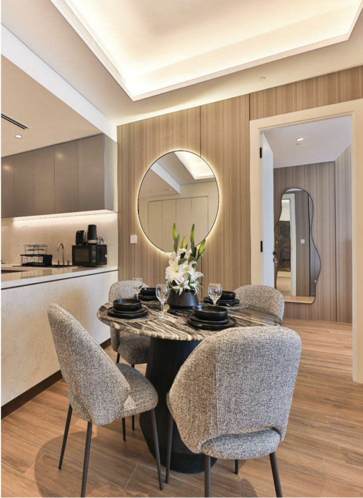 Dining and wall detail